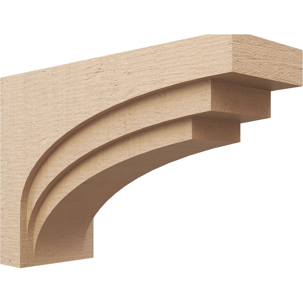 Ekena Millwork 12"W x 36"D x 24"H Classic Rockford Rough Cedar Woodgrain TimberThane Corbel, Primed Tan CORUR12X36X24ROCRCPR - main